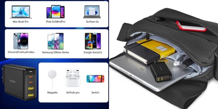 Kroviklis CHOETECH GaN 2x USB Type-C 2x USB Type-A: 140W PD3.1 QC3.0