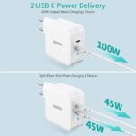 Kroviklis CHOETECH GaN 2xUSB Type-C: 100W PD